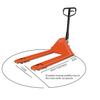 NIULI 2.5ton 2500KG Carrier Hand Pallet Truck Tenedor corto Especial hecho a medida Hidráulico Manual Pallet Jack Hand