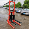 Carretilla elevadora de precio de fábrica NIULI a la venta 1 tonelada 2 toneladas 2M 1,6 M 3 metros 2,5 M apilador manual manual con bomba hidráulica carretilla elevadora de alta elevación