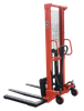 NIULI, 1 tonelada, 1,5 toneladas, 2 toneladas, 1,6 m, 2 m, 3 m, elevador manual hidráulico a horcajadas, carretilla elevadora Manual con horquilla ajustable