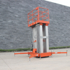 Elevador portátil personal hidráulico de aleación de aluminio NIULI 8M de doble mástil Manlift