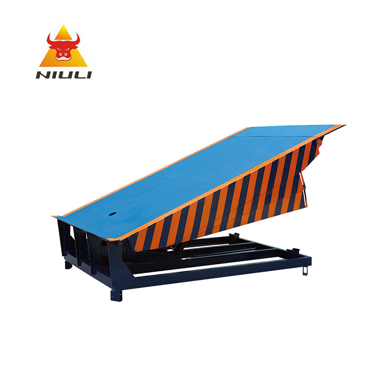 Equipo de carga de almacén NIULI 8ton, nivelador de muelle hidráulico eléctrico estacionario de capacidad de 10ton para camión de carga