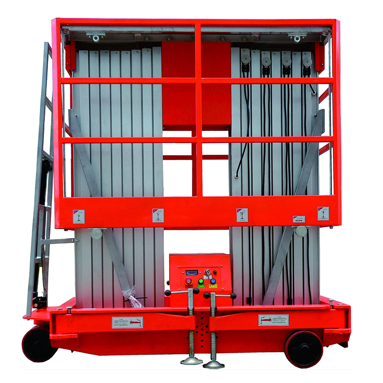 Equipo de elevación aérea de plataforma de aleación de aluminio de mesa elevadora de mercancías de 200 kg